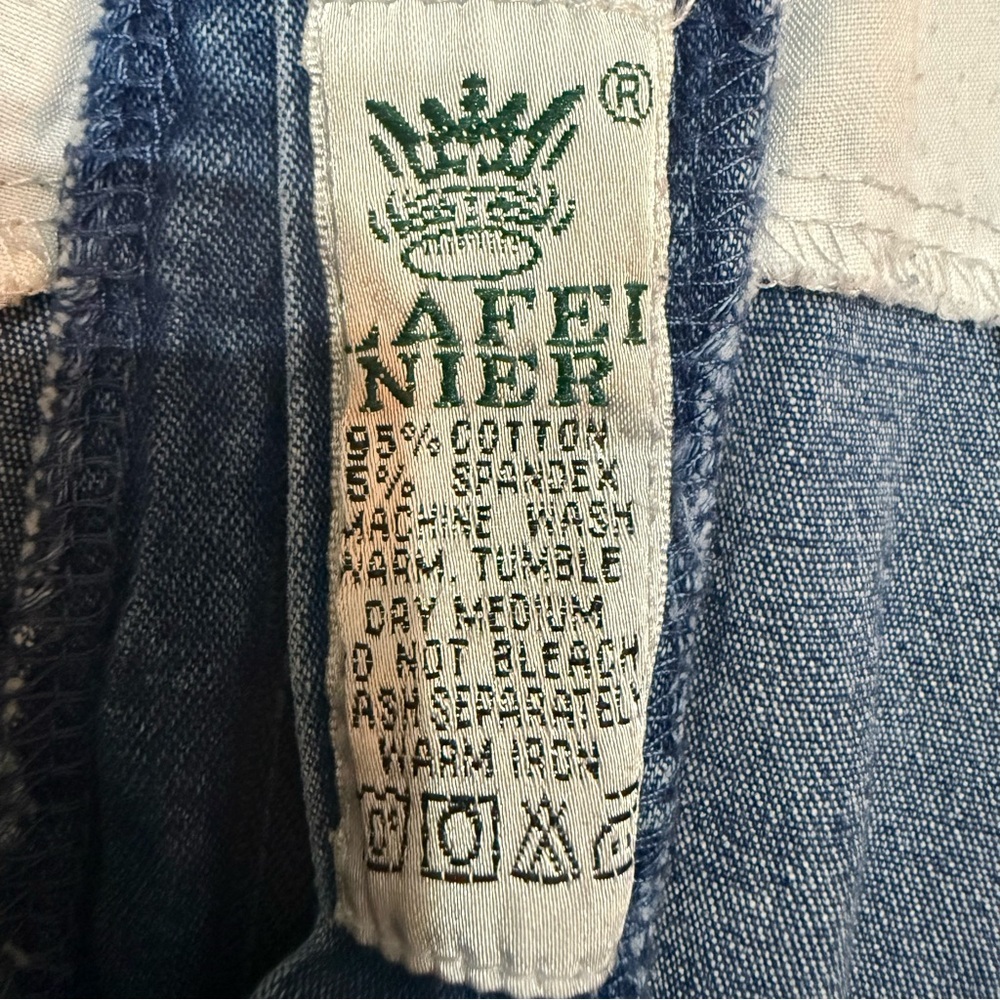 🌻EUC Lafei-Nier Y2K-Era Brand Blue Floral Denim Crystals Pencil Skirt - Picture 6 of 6